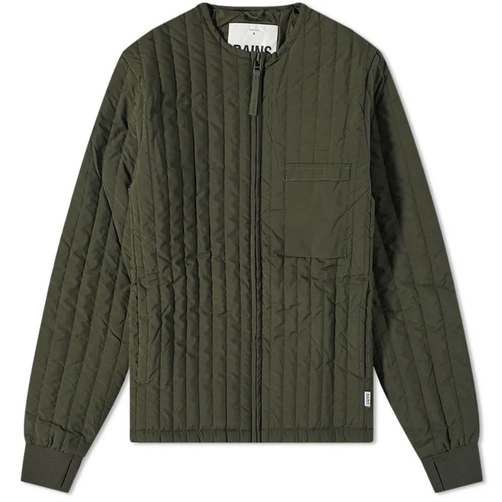 RAINS, quilted jacket, green, XS